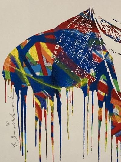 Mr Brainwash : Charlie Chaplin -  sérigraphie encadrée Signée - 2015 2