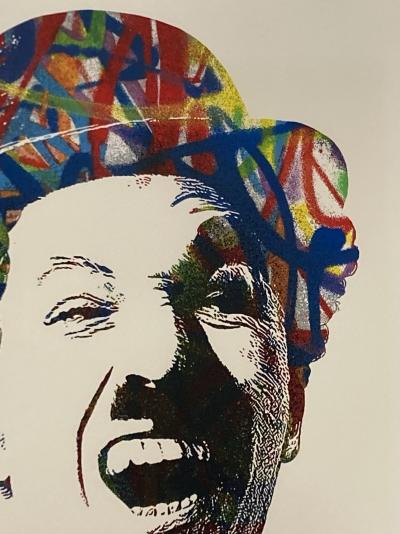 Mr Brainwash : Charlie Chaplin -  sérigraphie encadrée Signée - 2015 2