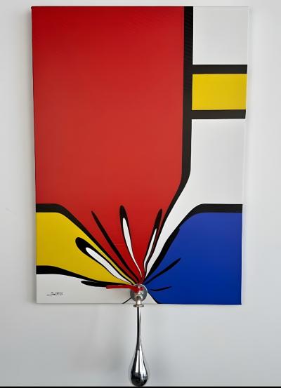 Santicri - Essence, Mondrian II - Technique mixte sur toile 2