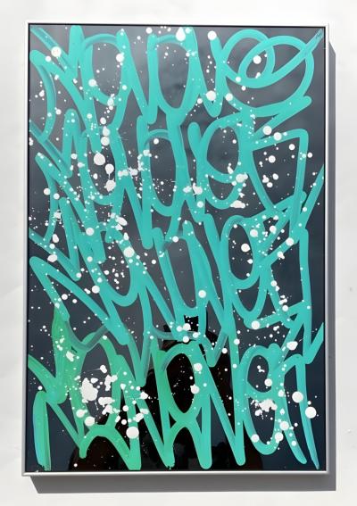 Jonone - Jonrock - acrylique et encre sur aluminium - Signée 2