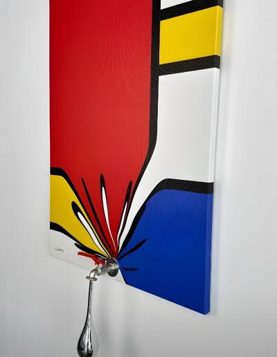 Santicri - Essence, Mondrian II - Technique mixte sur toile 2
