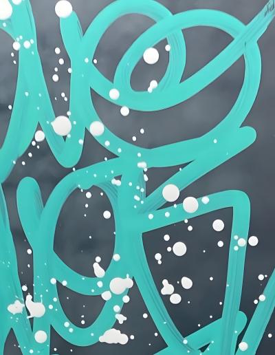 Jonone - Jonrock - acrylique et encre sur aluminium - Signée 2