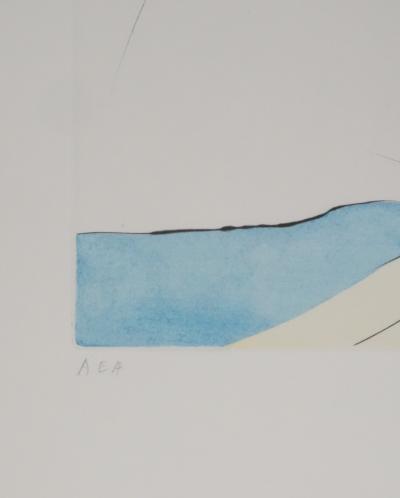 Salvador Dali - Freud à la tête d’escargot, 1974 - Gravure et pochoir originale signée 2