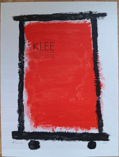 Paul KLEE - Affiche originale d’exposition - Galerie Flinker - Paris - 1974 (Imp. Mourlot) 2