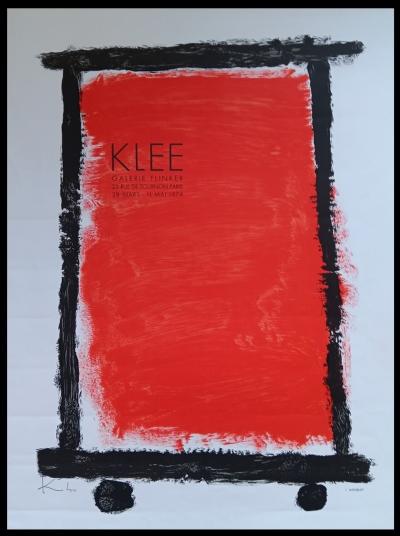 Paul KLEE - Affiche originale d’exposition - Galerie Flinker - Paris - 1974 (Imp. Mourlot) 2