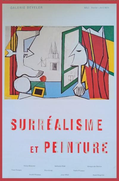Pablo PICASSO - Affiche originale d’exposition - Surréalisme et Peinture - Galerie Beyeler - 1974 2