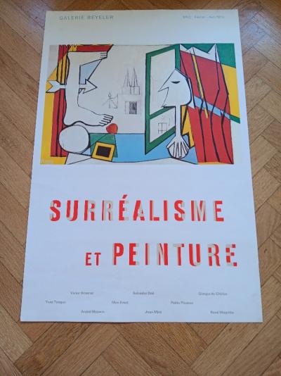 Pablo PICASSO - Affiche originale d’exposition - Surréalisme et Peinture - Galerie Beyeler - 1974 2