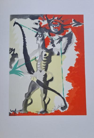 Jean Lurçat (d’après) - L’archer - Lithographie signée 2