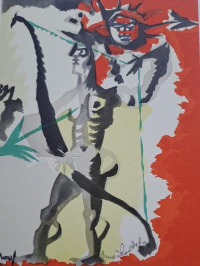 Jean Lurçat (d’après) - L’archer - Lithographie signée 2
