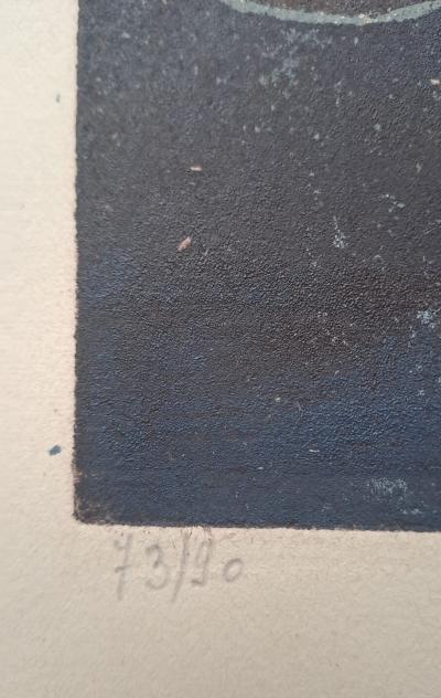 Edouard Righetti - Nature morte au pichet - Lithographie originale, signée et numérotée 2