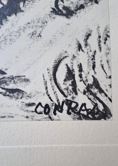 Conrad - Chemin dans la colline - Lithographie, signée 2