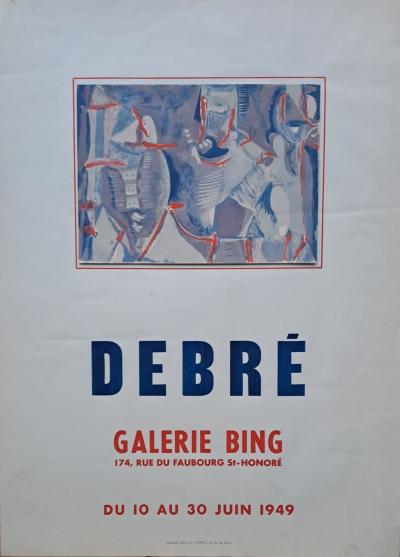 Olivier Debré - Composition - Affiche lithographique d’époque 2