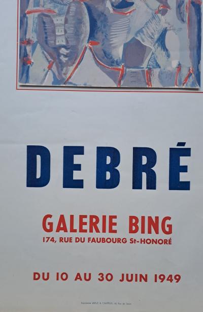 Olivier Debré - Composition - Affiche lithographique d’époque 2
