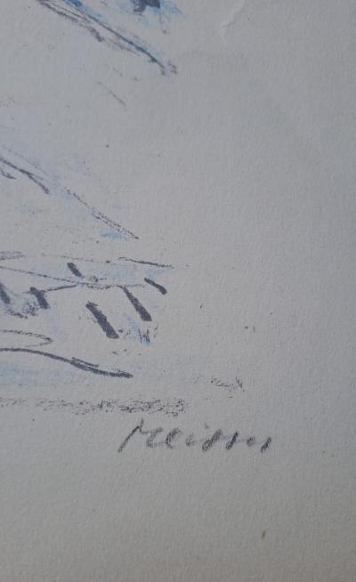 Meisser - La patinoire - Lithographie, signée et numérotée 2