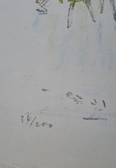 Meisser - La patinoire - Lithographie, signée et numérotée 2