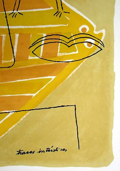 Victor Brauner - Traces interstices, 1963 - lithographie originale 2
