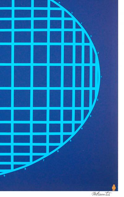 Mircea Milcovitch - Diagram 6, 1971 - signed silkscreen print 2