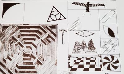 Lucio Del Pezzo, Paraphrase, sérigraphie, 1978 2