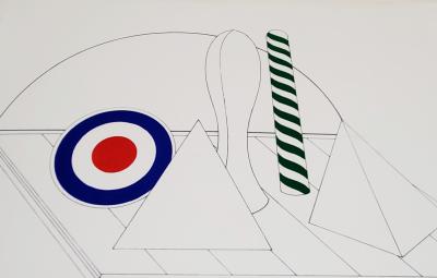 Lucio Del Pezzo, sérigraphie originale, 1973 2