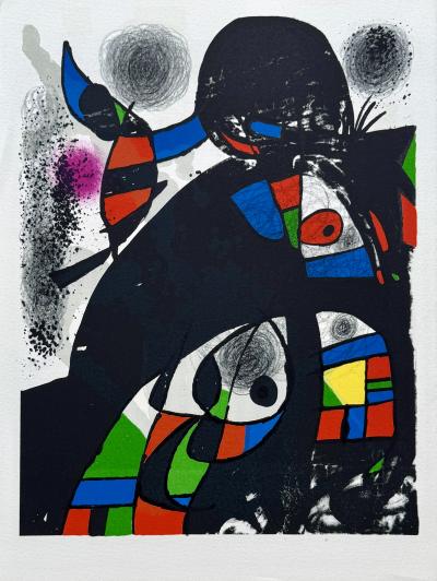 Joan Miro - Composition abstraite, 1975 - Lithographie originale