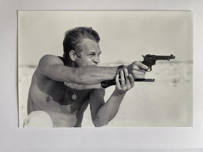 Anonyme (John Dominis ?) - Steve McQueen,1960 - Tirage numerique 2