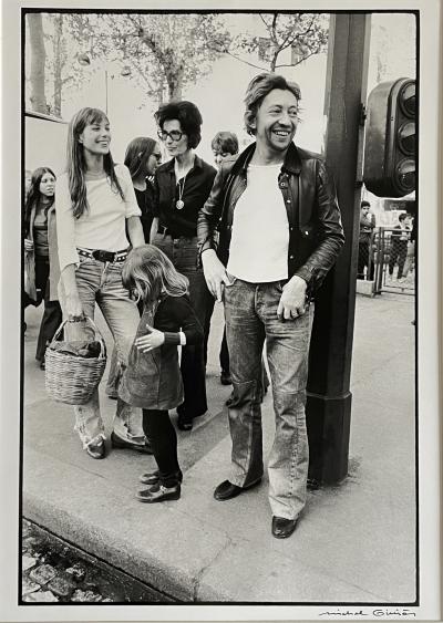 Michel Ginies - Gainsbourg, Jane Birkin et sa mère, 1973 - Tirage argentique 2