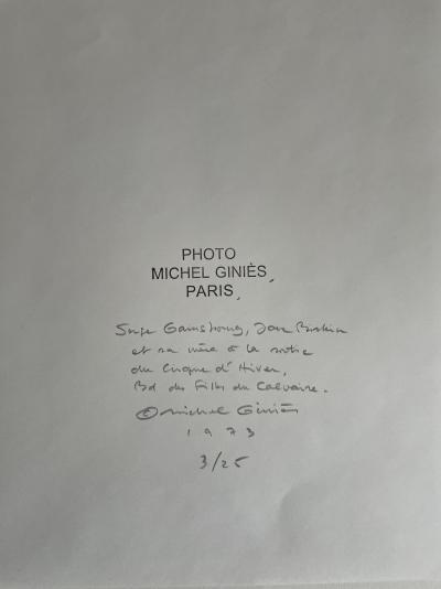 Michel Ginies - Gainsbourg, Jane Birkin et sa mère, 1973 - Tirage argentique 2
