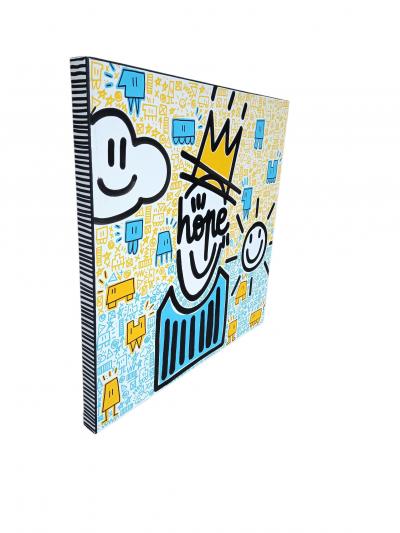 Mr Hope - Yellow Blue - Acrylique sur toile 2