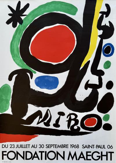Joan MIRO - Fondation Maeght 1968 - Lithographie originale signée planche 2