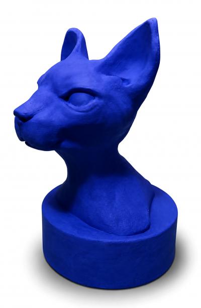 Onna Medeis, Sphynx monochrome, sculpture série limitée, 2025 2