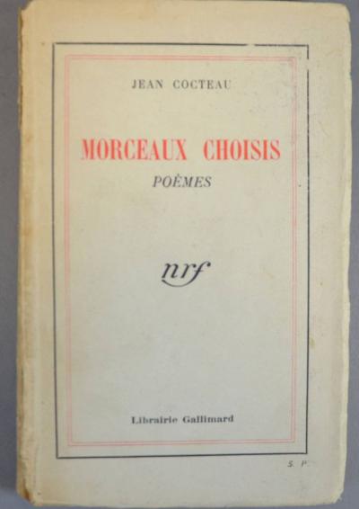 Jean COCTEAU - dessin original signé - recueil poésie 1932 2