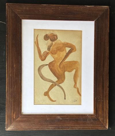André DERAIN - Dessin gouache originale 2