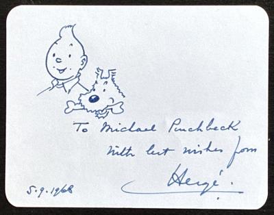 HERGE - dessin original signé 2