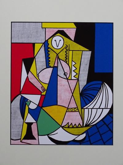 Roy Lichtenstein - Femme d'Alger - 1987, sérigraphie