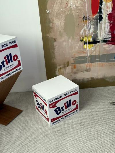 Andy Warho, Brillo Box White (Flat), 2025, Digitaldruck auf Holzbox 2