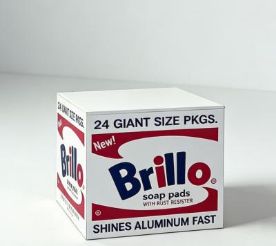 Andy Warho, Brillo Box White (Flat), 2025, Digitaldruck auf Holzbox 2