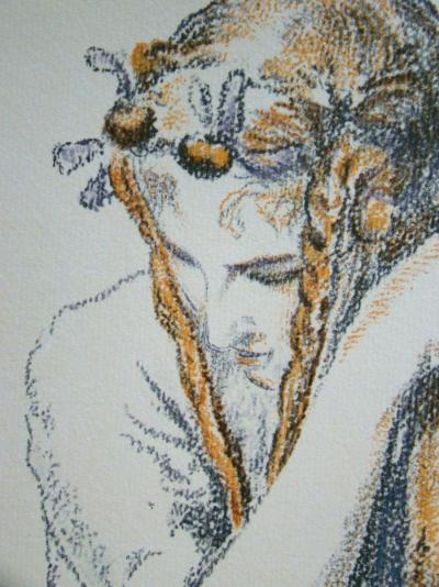 Walter SAUER (d'après) - Jeune fille aux tresses, 1930 - Héliogravure signée et datée 2