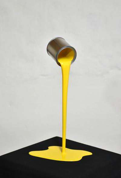 Yannick Bouillault - Intensément Jaune - sculpture  en Résine 2