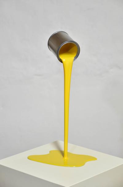 Yannick Bouillault - Intensément Jaune - sculpture  en Résine 2
