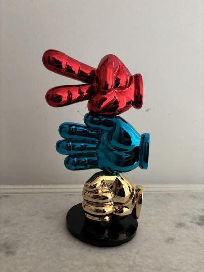Sagrasse - Rock Paper Scissor - sculpture  en Résine 2