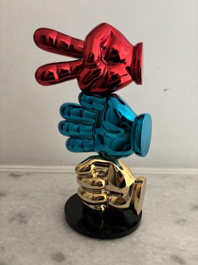 Sagrasse - Rock Paper Scissor - sculpture  en Résine 2