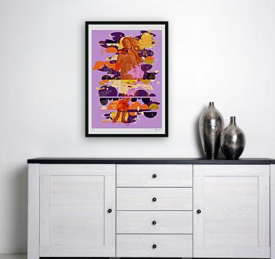 Thierry CORPET (Raymond X) - The Venus in yellow furs I , 2022 - Sérigraphie signée et numérotée 2