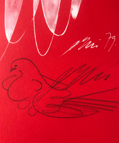 Hans ERN I- Le coureur,1979 - Lithographie originale signée +un dessin 2