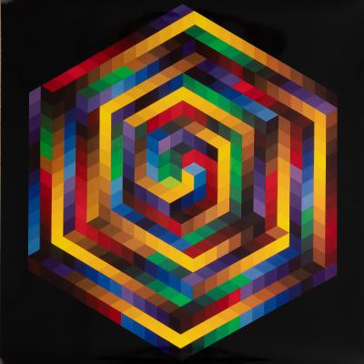 Victor VASARELY : HAT-B - Estampe offset 2