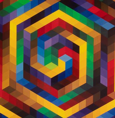 Victor VASARELY : HAT-B - Estampe offset 2