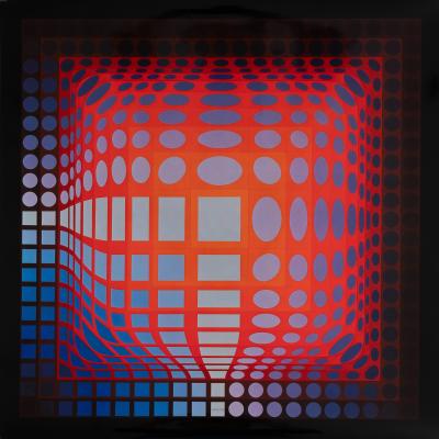 Victor VASARELY : KOSKA-QUEMER - Estampe offset 2