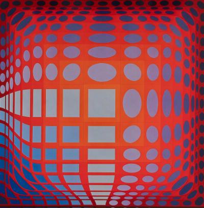 Victor VASARELY : KOSKA-QUEMER - Estampe offset 2