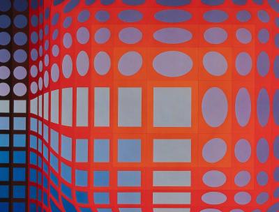 Victor VASARELY : KOSKA-QUEMER - Estampe offset 2