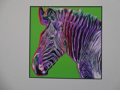 Andy Warhol - Zebra , from Endangered Species -  1987, serigrahy 2