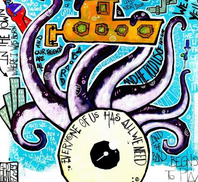 Yohan STORTI - Yellow Submarine, 2022 - Sérigraphie originale signée et numérotée 2